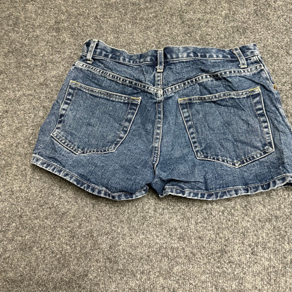 Gap Denim Shorts Womens Size 8 Blue Cotton High Waisted Button Fly Casual Jean